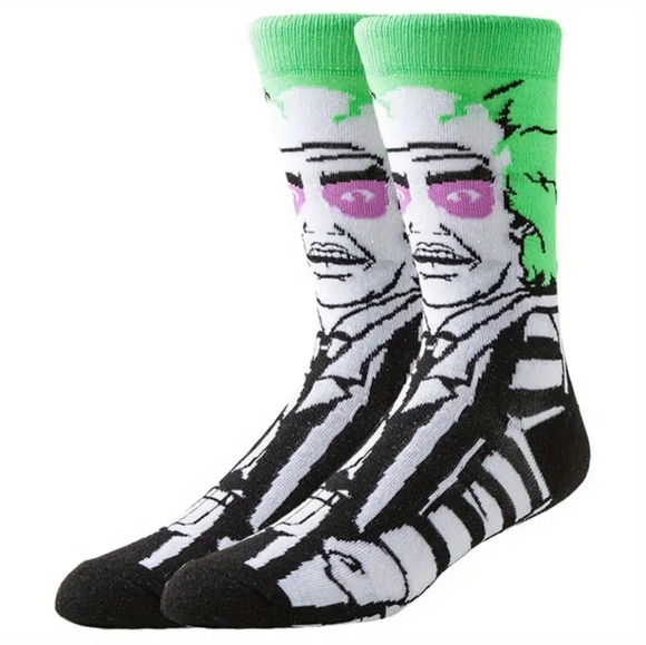 5 Pair Cartoon Character Anime Socks, Unisex Adult - Picture 2 of 7